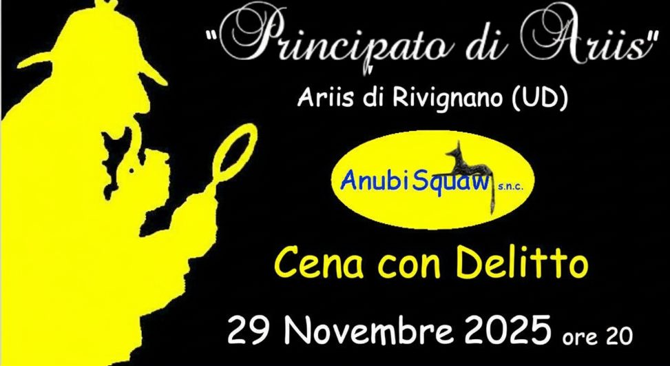 cena delitto 29 novembre 1 - Ristorante Ariis 11